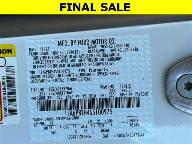 2025 Ford Mustang EcoBoost Premium