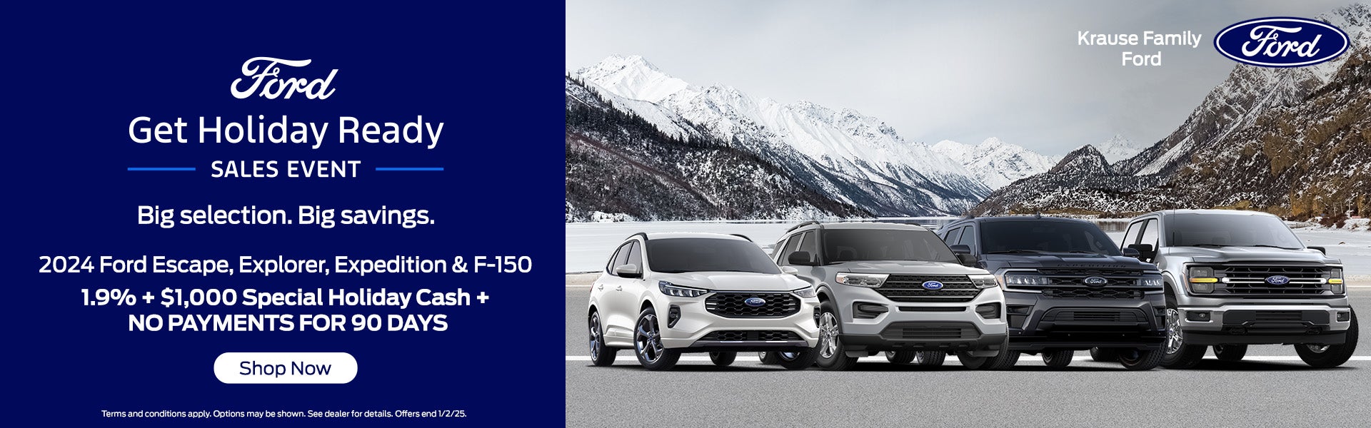 Escape, Explorer, Expeditions and F-150